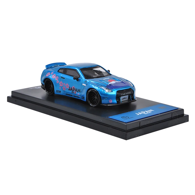 Sakula low Spoiler Модель времени 1/64 Nissan Skyline GT-R R35 японская Гора Фудзи сакула Хацунэ Мику литья под давлением модель автомобиля - Цвет: Sakula low Spoiler