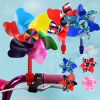 children bicycle windmill cartoon colorful pinwheel long pole short pole windmill scooter decorative accessories