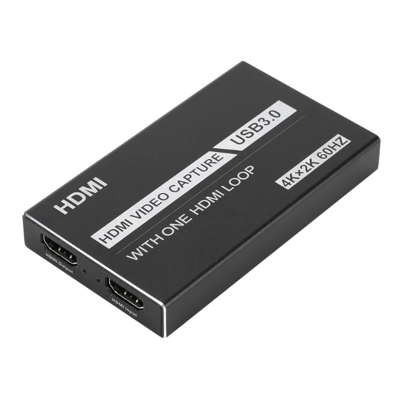 

Video Capture Card USB 3.0 1080P 4K Grabber Record Box for Game Live Record