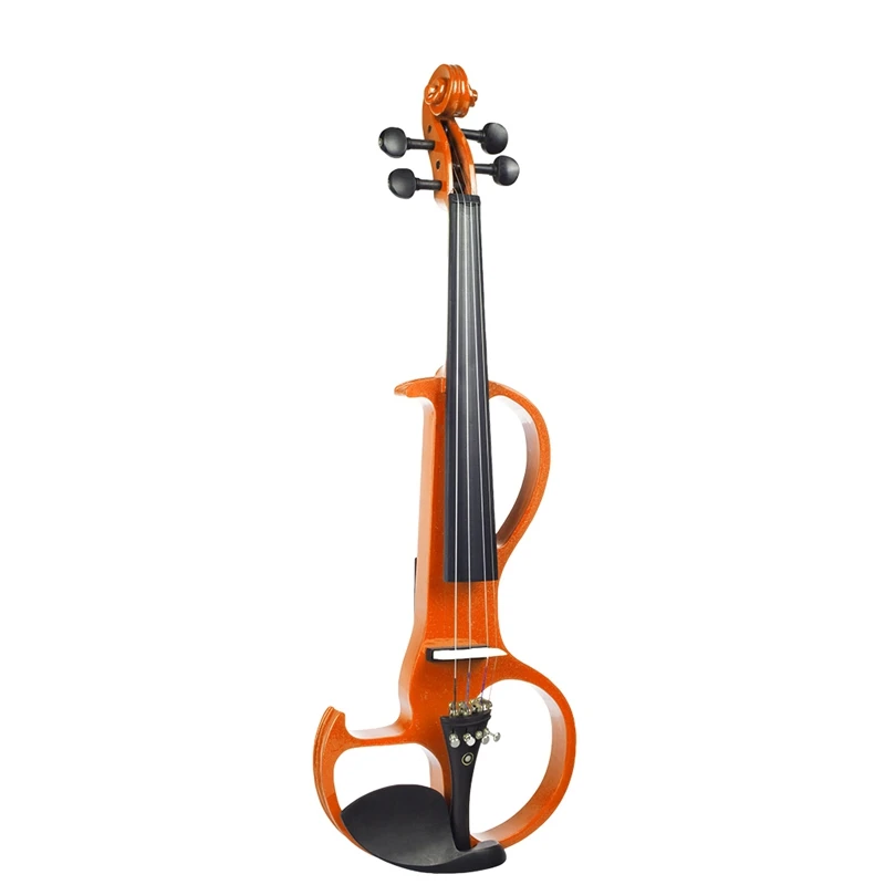 

Electric Violin 4/4 Full Size Violin with Case Bow Earphone Rosin Set Silent Violin