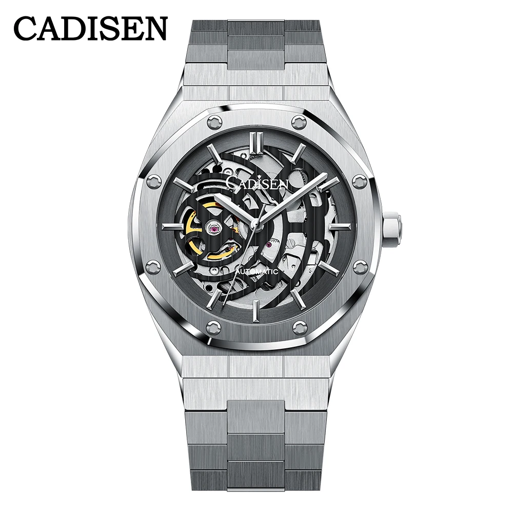 

Cadisen Mechanical Watch 2021 New Arrival Luxury Watch For Men Automatic Movement Stainless Strap Business 100M Waterproof 8183
