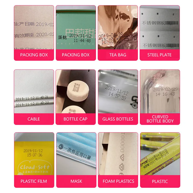 Портативный ручной струйный принтер 600DP для логотипа/даты истечения срока