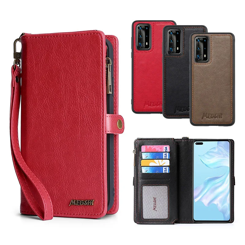 

Multifunctional Magnetic Wallet Leather Phone Case for Xiaomi Redmi Note8 Note9 Note10 Pro Xiaomi Mi10 10 Pro Case Bag