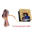 Металлическая ручка-карандаш с сервоприводом, набор шариковых ручек с зажимными проводами, квадратная направляющая внутри для рисования робота-букв, XY-плоттер