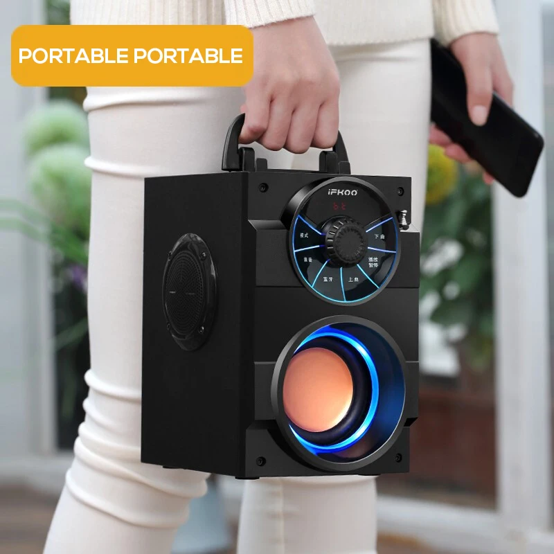 Bluetooth Колонка iFKOO S37 портативная FM TF AUX|Портативные колонки| |