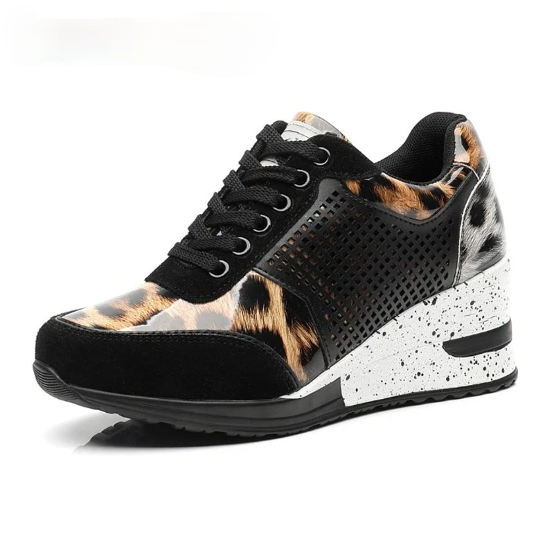 

New Ladies Girls Sport Walking Shoes 6.5cm Increasing Running Jogging Sneakers for Women Spring Summer Sport Trainers Brand
