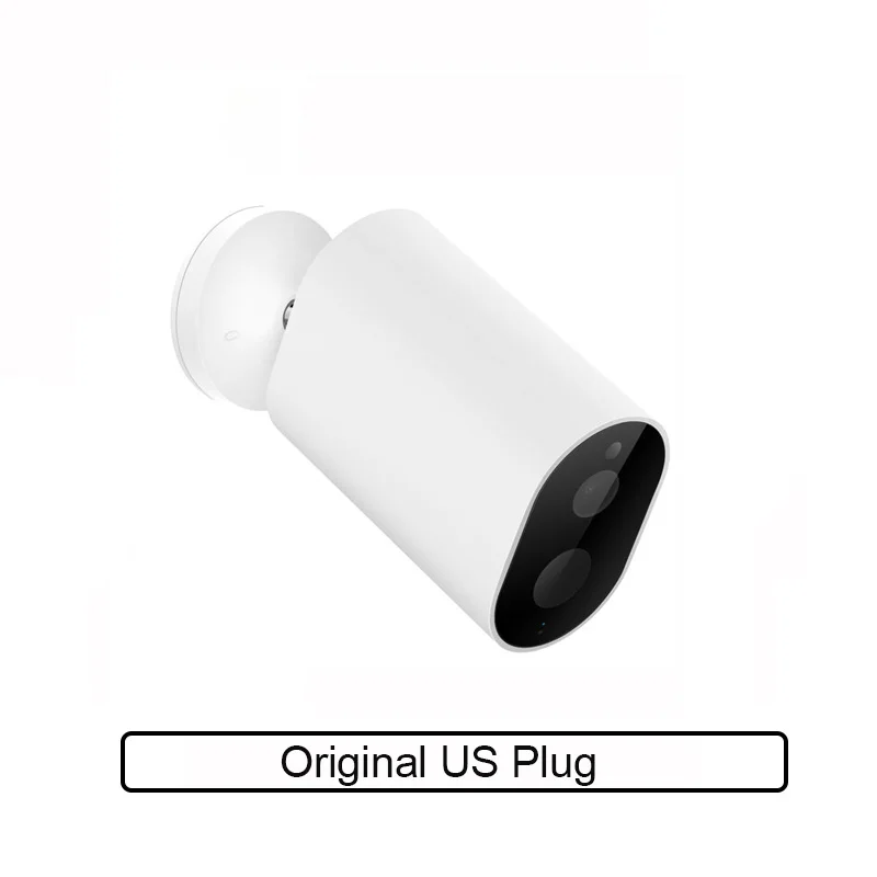 Original US Plug Xiaomi Mijia xiaobay смарт-камера 1080P с батарейным шлюзом слот для sd-карты WiFi AI гуманоидное Обнаружение Беспроводная ip-камера - Цветной: Original US Plug