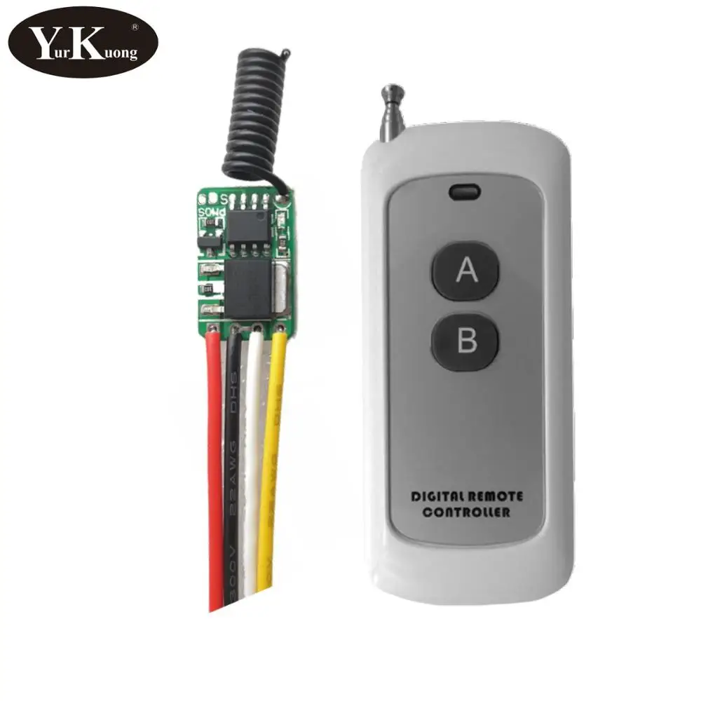 1 Receiver 1 Remote 3.7V Remote Switch Power Saving 0.6ma Standby Current RF Wireless Remote Control Switch 3.3V 3.6V 4.2V 433 power remote on off - Цвет: 1 Receiver 1 Remote