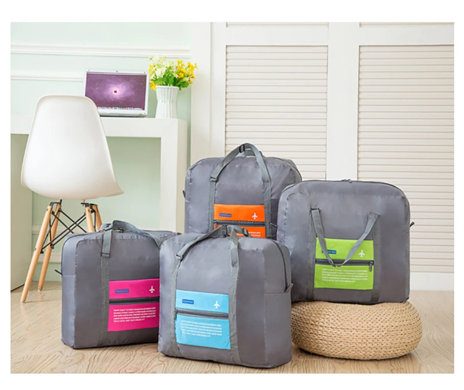 

2021 new folding travel bag large capacity waterproof flight bag portable men bag travel bag female