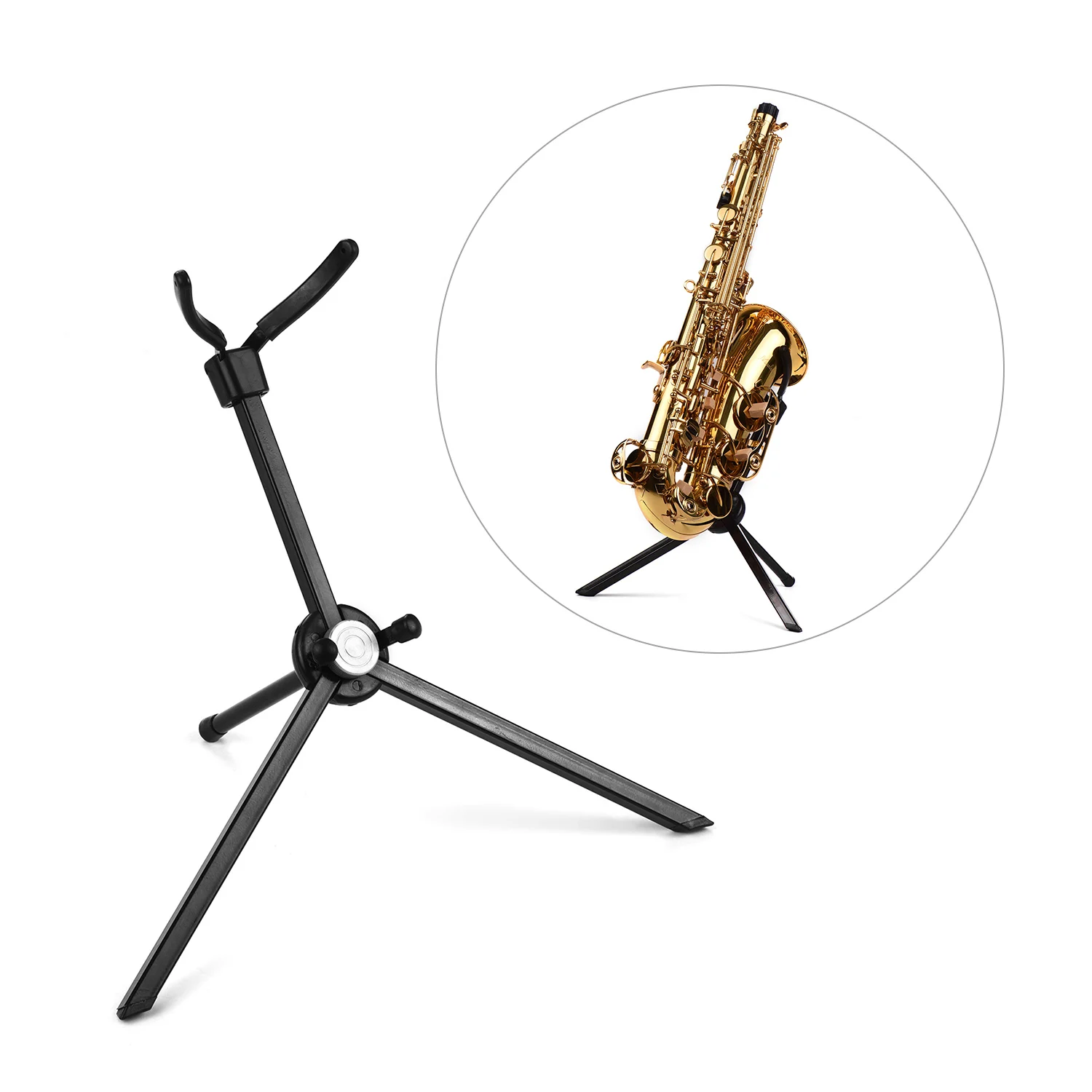 Портативный альт/тенор саксофон стойка Sax напольная держатель из нержавеющей