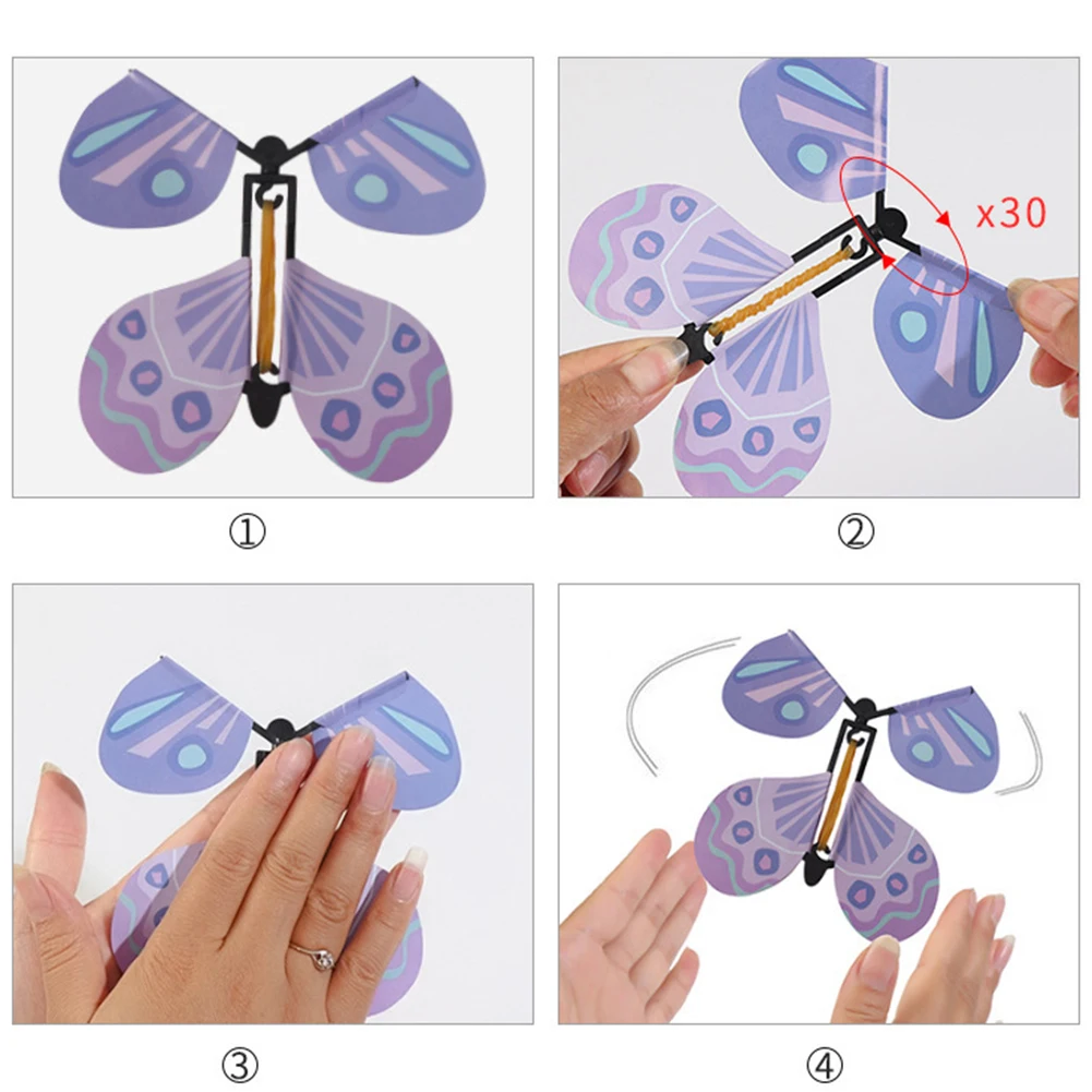 

DIY Flying Butterfly Model Assembled Kits for Kids Educational Toys Craft