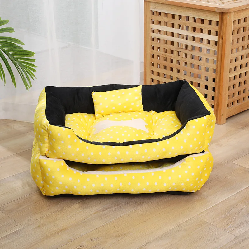 

All year round cat's kennel cat bed with velvet cat mat sleeping mat villa cat supplies pet kennel