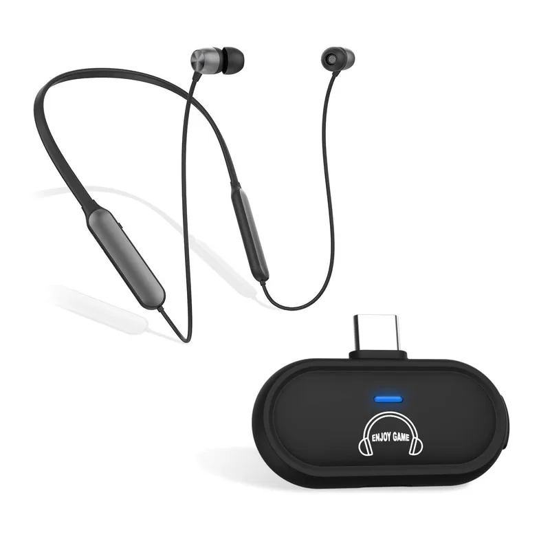 Bluetooth-передатчик адаптер с шейным браслетом Bluetooth наушники для nintendo Switch PS4 ПК с микрофоном не более задержки и двойного соединения