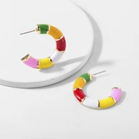 2020 wholesale new earrings original design c shaped earrings european and american hot sale alloy earrings