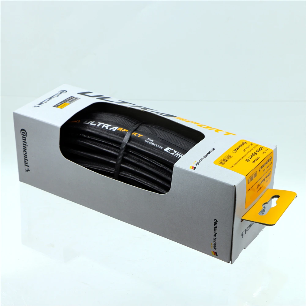 Складная шина для дорожного велосипеда Continental Ultra Sport III 700x2 3/25 черная 1