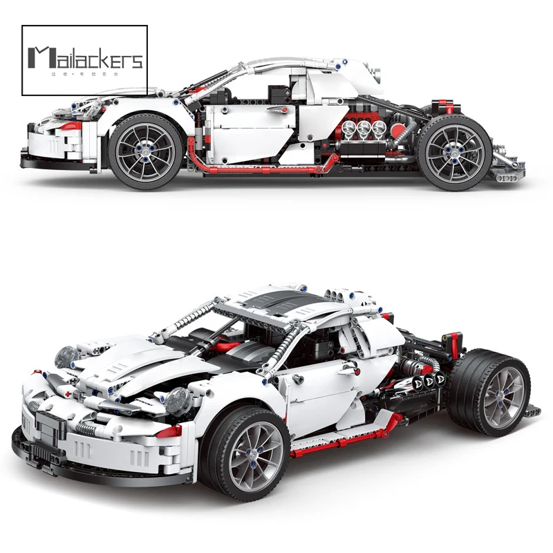 

Высокоскоростной гоночный спортивный автомобиль Mailackers, строительная мощность, механические гоночные автомобили, кирпичи, детские игрушки,...