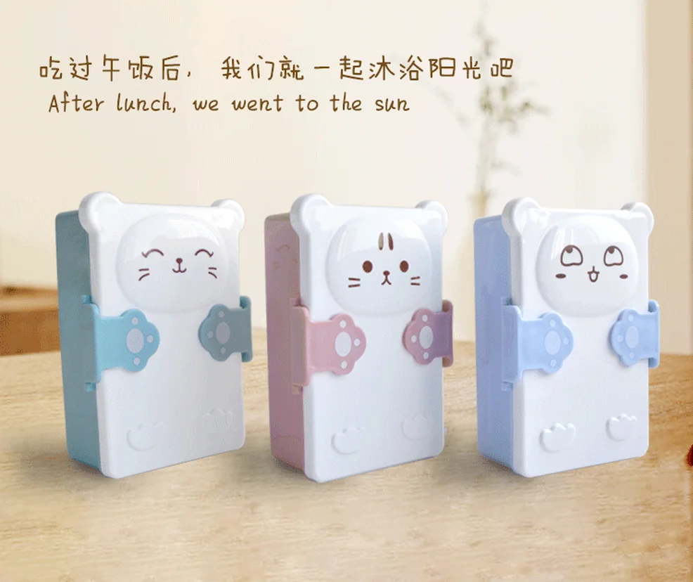 Детский контейнер для ланча детский Ланч бокс с изображением животных Совы еды