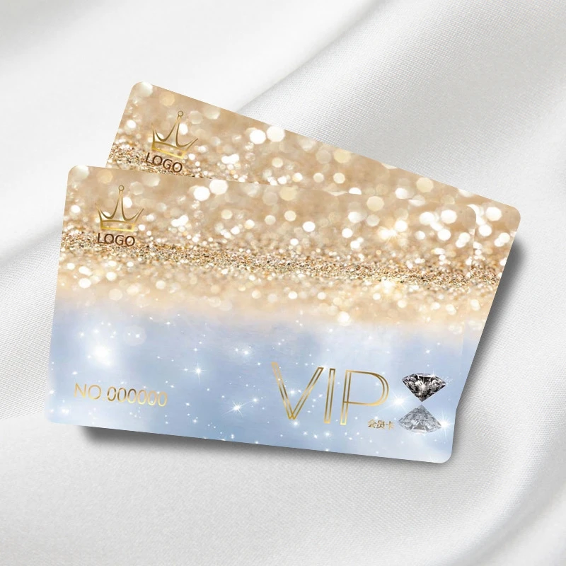 Пользовательские ПВХ ВИП-карта членство магнитной полосы IC карты 0076 мм толщина