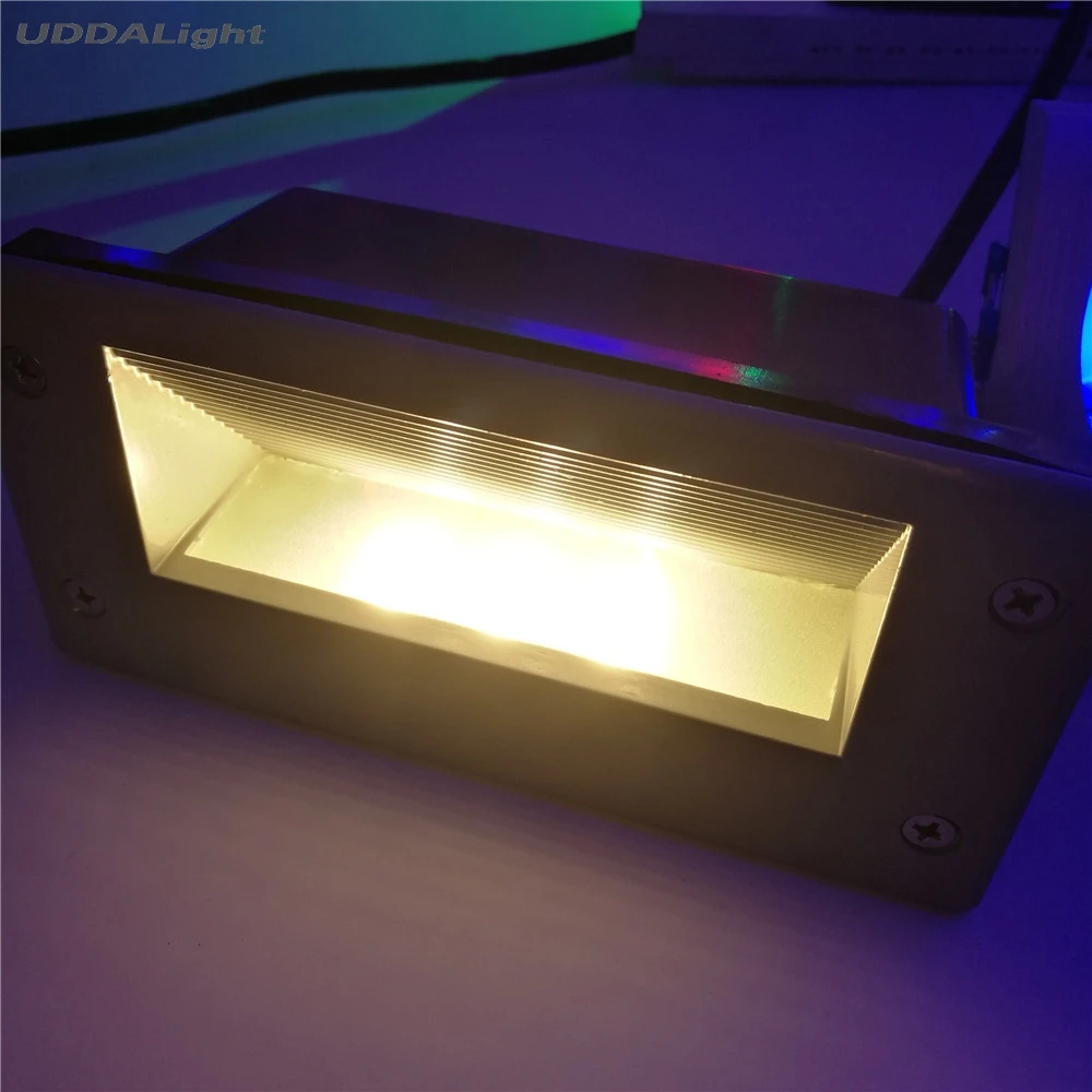 Уличный садовый настенный светильник 3 Вт Led шаг IP65 Al Встроенная лестница угловая