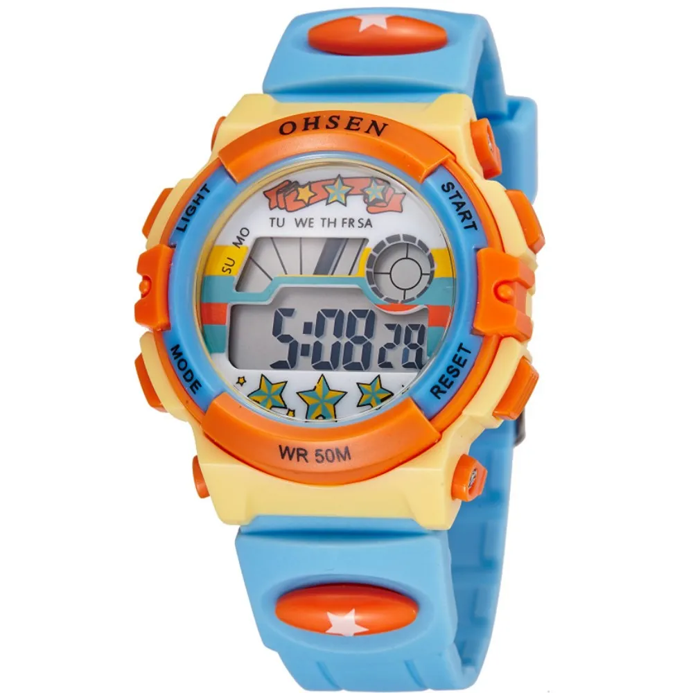 

OHSEN Sport Student Children Watch Girls Watches kids Clock Child LED Digital Wristwatch Electronic WristWatch for Girl Boy Gift