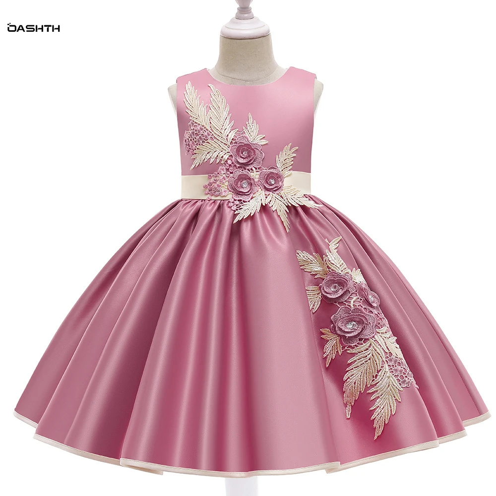 

Детская одежда OASHTH, новое детское платье, юбка для девочек, кованое платье принцессы, платье для подиума