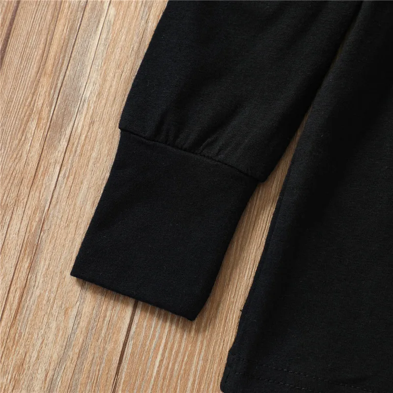 

Girl\u2019s Outfits Two Piece Suit Fashion Solid Color Long Sleeve T-shirt and Plaid Short Skirt