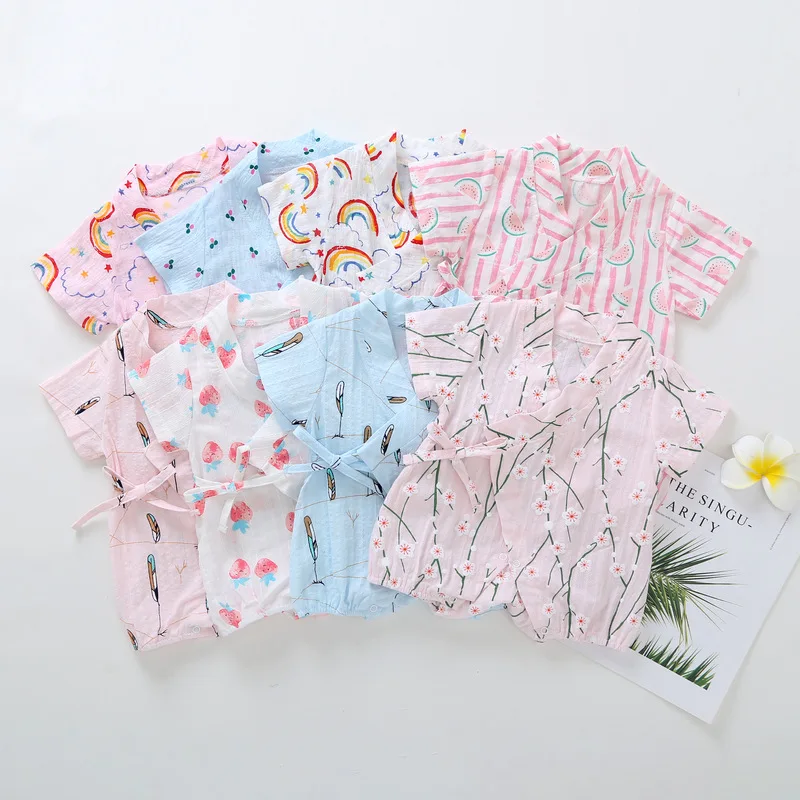 2020 новый простой мультяшный хлопковый комбинезон с фруктами для младенцев