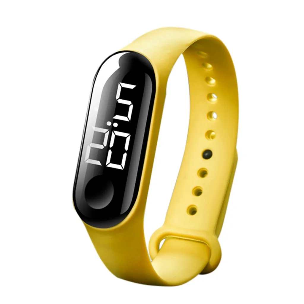 

Hot LED Electronic Sports Luminous Sensor Watches Fashion Men Women Watches Delicate Waterproof Ultra Thin Silicone Wristwatch
