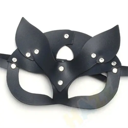 

Sexy Soft Leather Fox Eye Mask Headgear Roleplay Flirting Game Women Adult