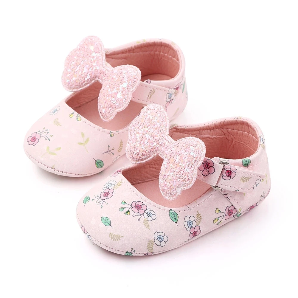 

Baby Shoes Cute Princess Baby Girl Shoes Anti-Slip First Walker Baby Girl Shoes