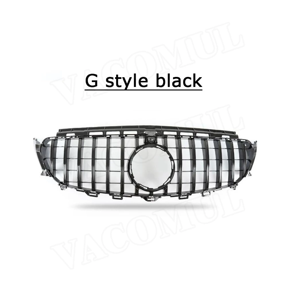 G style black Сетчатая Решетка переднего бампера для Mercedes Benz W213 C238 E200 E250 E300 E320 E350 E53 AMG - Цвет: G style black