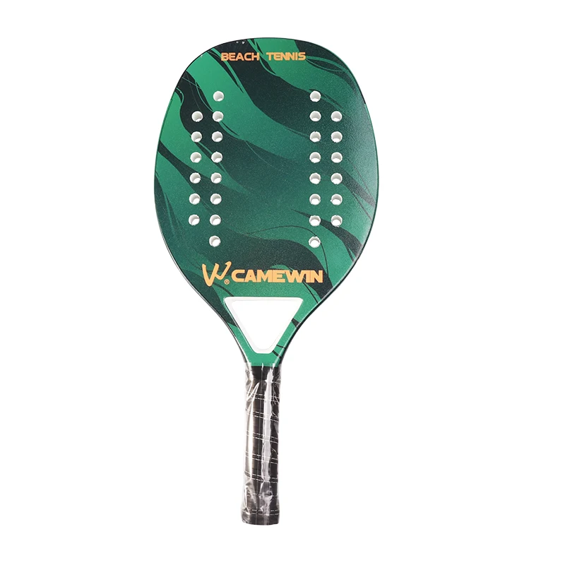 2022 Adult Professional Full Carbon Beach Tennis Paddle Racket Soft EVA Face Raqueta With Bag Unisex Equipment tennis racquet