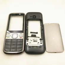 10Pcs/Lot For Nokia C5 C5-00 Full Complete Mobile Phone Housing Cover Case Repair parts +Arabic And English Keypad