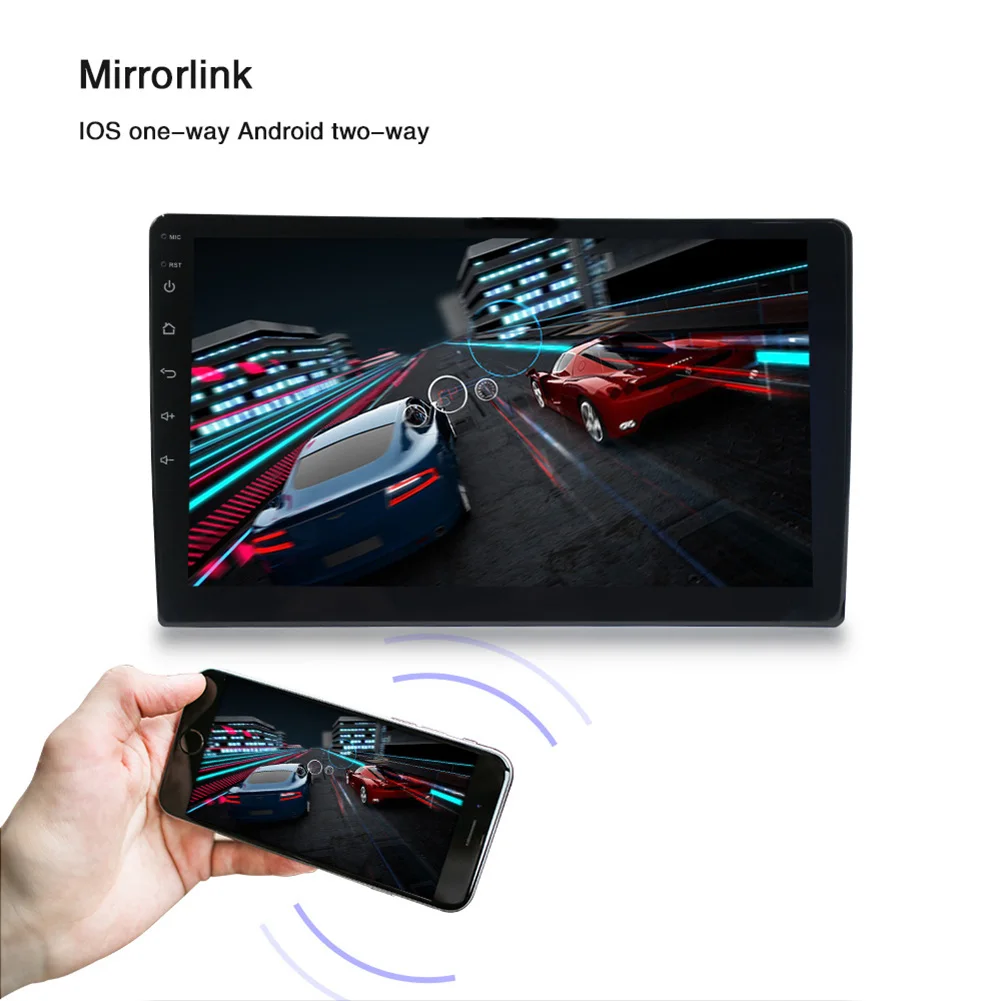 Android 9 1 автомобильный сенсорный экран gps навигация 10 дюймов Hd Автомобильный Mp5