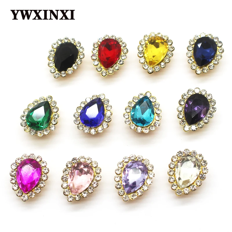 

Специальная цена! 10 шт./компл. вспышка сверление капли воды Diy ювелирные аксессуары стеклянные кристаллы Свадебное приглашение одежда худож...