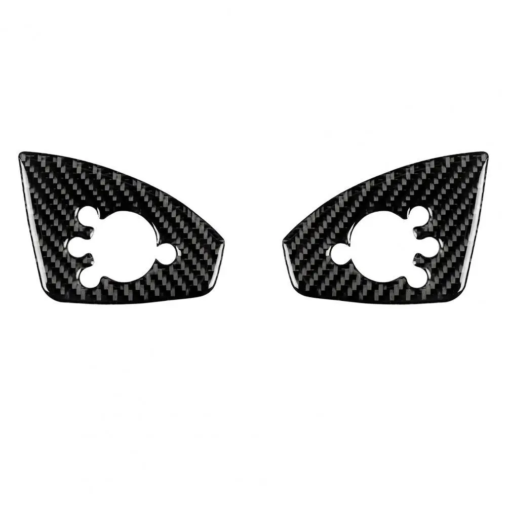 

Car Door Button Frame Trim Self-adhesive Waterproof Carbon Fiber Left/Right Drive Car Door Button Sticker for Audi TT 8n 8J MK12