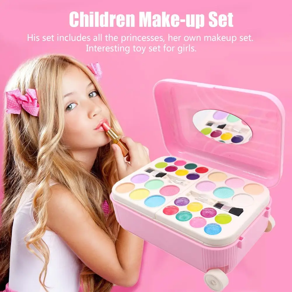 Детский водорастворимый косметический набор для полировки ногтей макияж