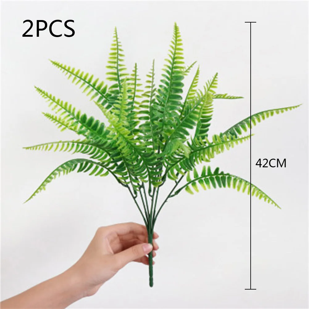 2 шт. моделирование растений имитация Пластиковой ручки цветов зеленая стена для