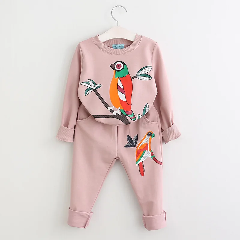 

Kids Girls 2pcs Autumn Winter Clothing Sets Sport Embroidery Top Clothes Pants Suit Children Tracksuits
