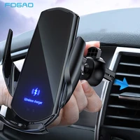 automatic clamping sensor car wireless charging holder 15w fast wireless charger for iphone 13 12 11 pro xs xs samsung s20 s21