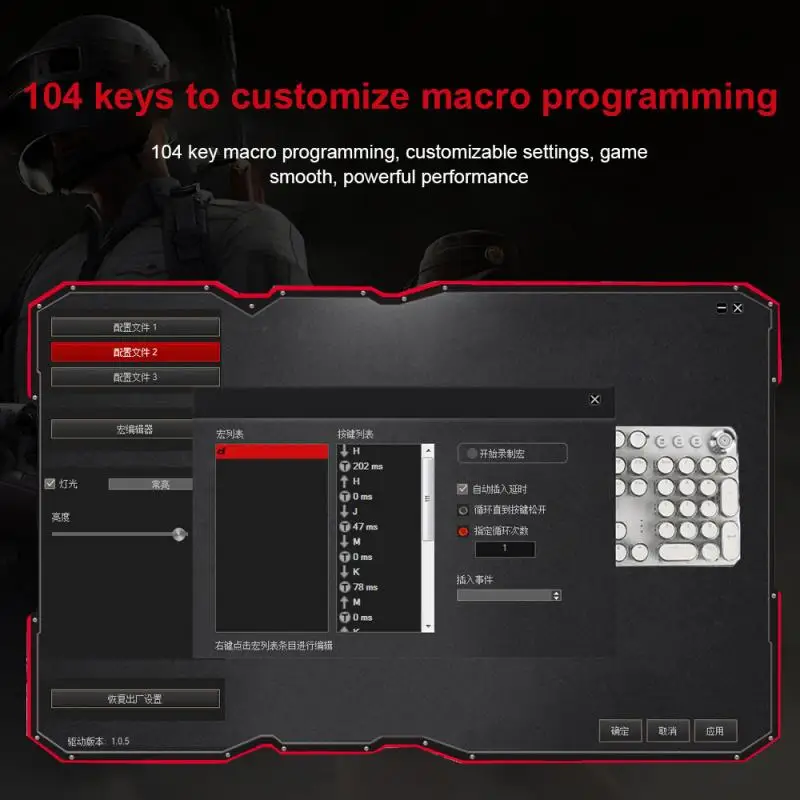 

2021 Mechanical Gaming Keyboard Retro Metal Glowing 104 Keys Round Keycap 36 Color Retro Punk Electroplat Knob Luminous Keyboard