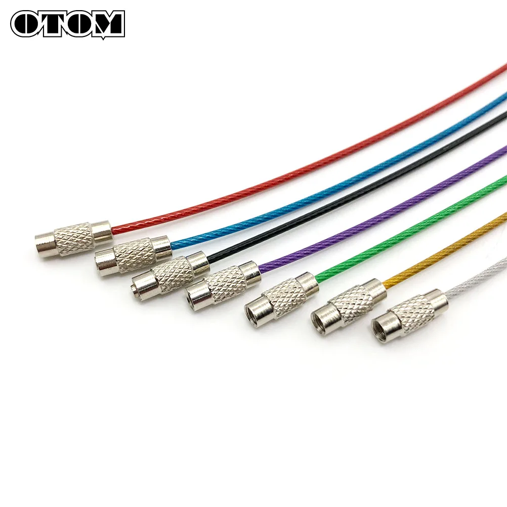 

OTOM Multicolor Motorcycle Key Wire Rope Kit Stainless Steel Wirerope Cable Holder Circle Camp Hanging Tool For All Cars UTV ATV