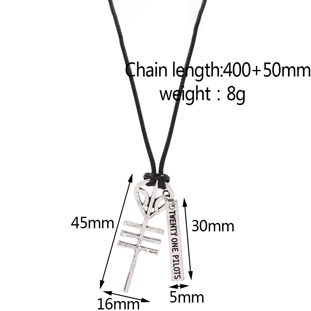 21 Twenty One Pilots Rock Band Skeleton Necklaces &amp Pendants Cord BFF Best Friends Necklace Punk Men Women Music Hip Hop Jewelry |