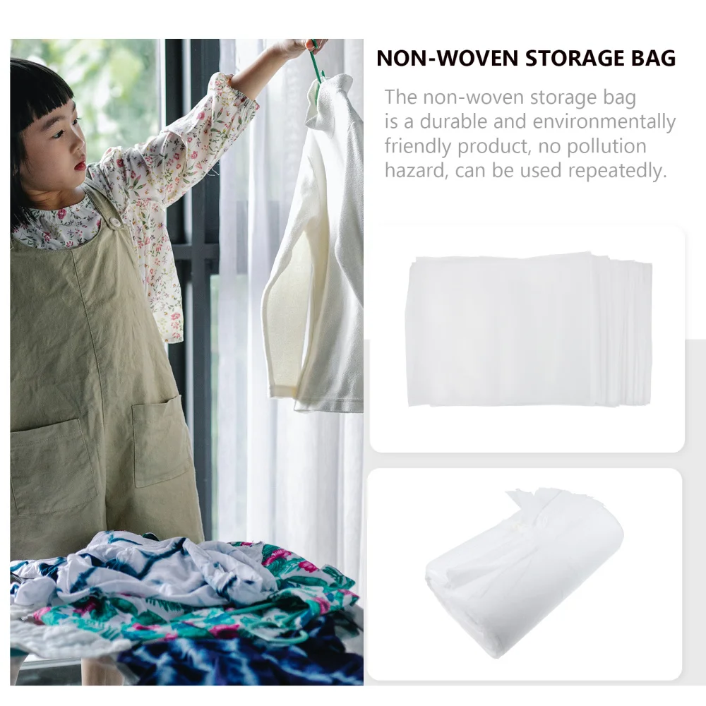 

1 Set 100Pcs Packing Bags Non-woven Fabric Storing Bags Home Bags