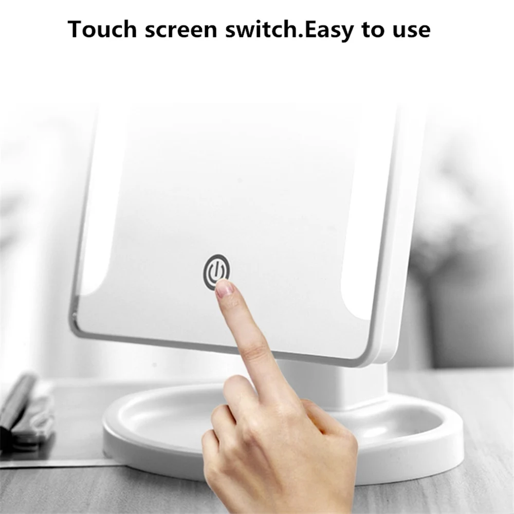 Профессиональный светодиодный зеркало для макияжа с подсветкой портативный