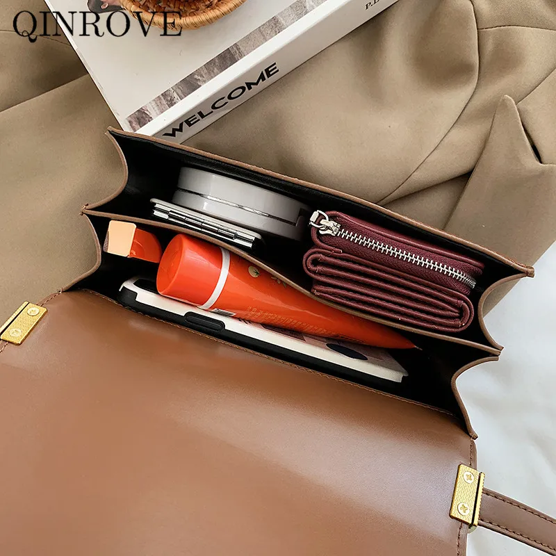 

PU Leather Shoulder Bag For Women Solid Color Bag Classic Small Luxury Handbag Ladies Female Bag 2020 Crossbody Bag Brown Black