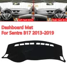 Противоскользящий коврик для приборной панели Nissan Sentra B17 2013-2019, Солнцезащитный коврик, коврики для приборной панели, аксессуары