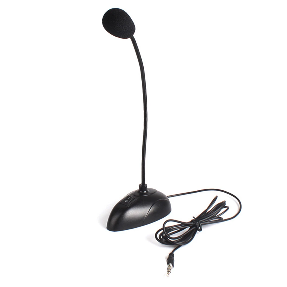 Регулируемая Настольная мини микрофон конференции Речь 3 5 мм Jack гусиная шея