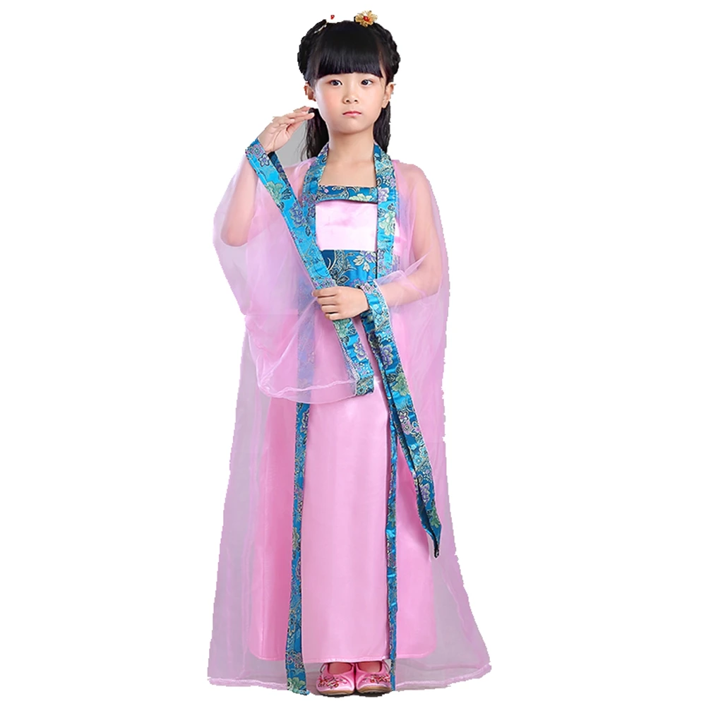Костюм ханьфу для девочки платье шоу гучжэн детская одежда китайских народных