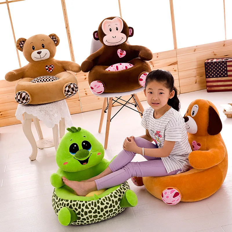 

Kid Sofa Fashion Cartoon Crown Seat Cute Baby Stool Kindergarten Cushion Lazy Sofa Child Chair Creative Plush Toy Gift for Kids